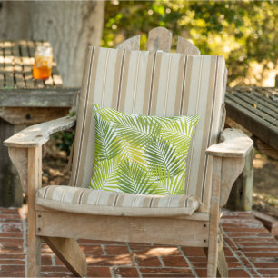 Coussin Chaise de patio à motif de feuilles de palmier tro