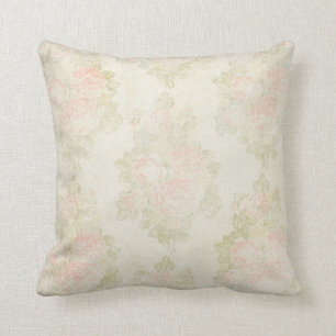 Coussin Chalet anglais Chalet Vintage Rose défraîchi Accen