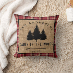 Coussin Chalet de Famille de Campagne Rustique dans les Bo