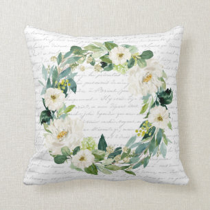 Coussin Chalet fermier à écriture française à couronne