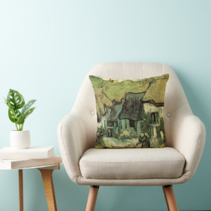 Coussin Chalets à Jorgus par Vincent van Gogh