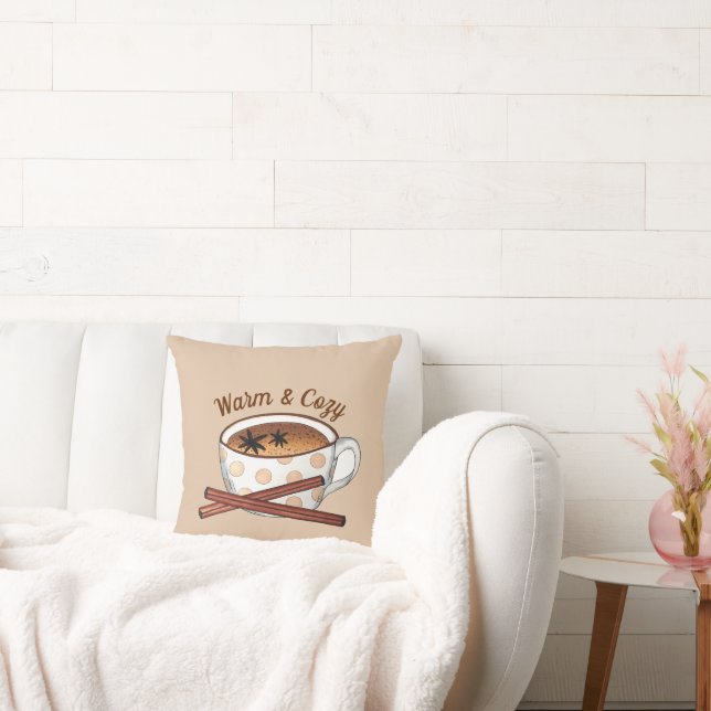 Coussin Chaleureux et cosy indien épicé Chai Tea Latte Cou (Canapé)