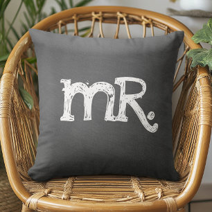 Coussin Chalkboard Mariage M. Mister
