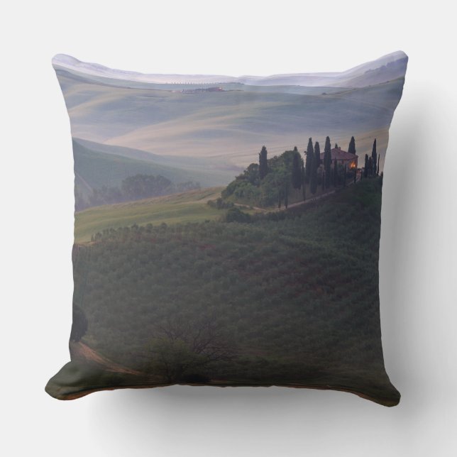 Coussin Chambre en Toscane dans le carreau de brouillard (Recto)
