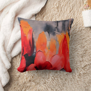 Coussin Champ de tulipes – Intensité florale abstraite