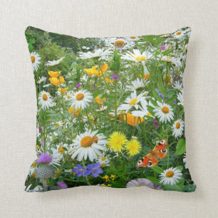 Coussin Champ d'Fleurs sauvages