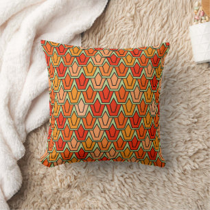 Coussin Champ Tulipe orange