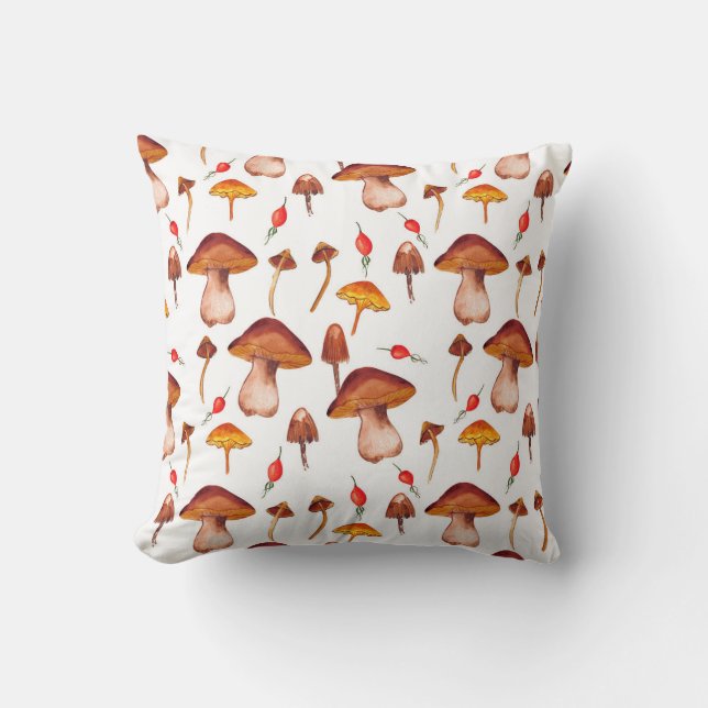 Coussin champignon cottagecore (Recto)