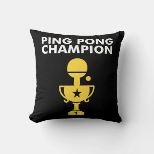 Coussin Champion de Ping Pong pour Champions de tennis de