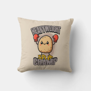Coussin Championnat de boxe de pomme de terre poids lourd
