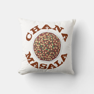 Coussin Chana Masala Chole Indien nourriture Plat de pois 