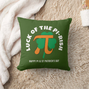 Coussin CHANCE DE PI RISH Pi Day St Patrick's Day