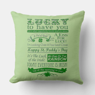 Coussin Chanceux de t'avoir