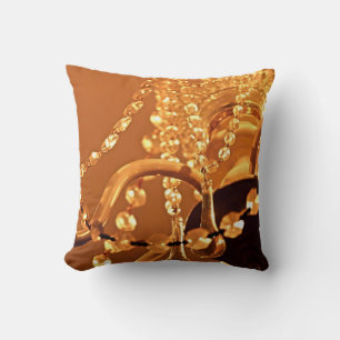 Coussin Chandelier Shabby Bling 3-Gold Sq LORE PILLOW