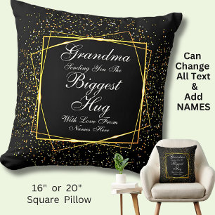 Coussin Changer TOUT TEXTE Envoyer le plus gros câlin pou