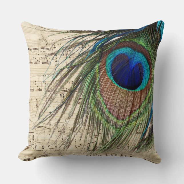 Coussin Chanson de paon (Recto)
