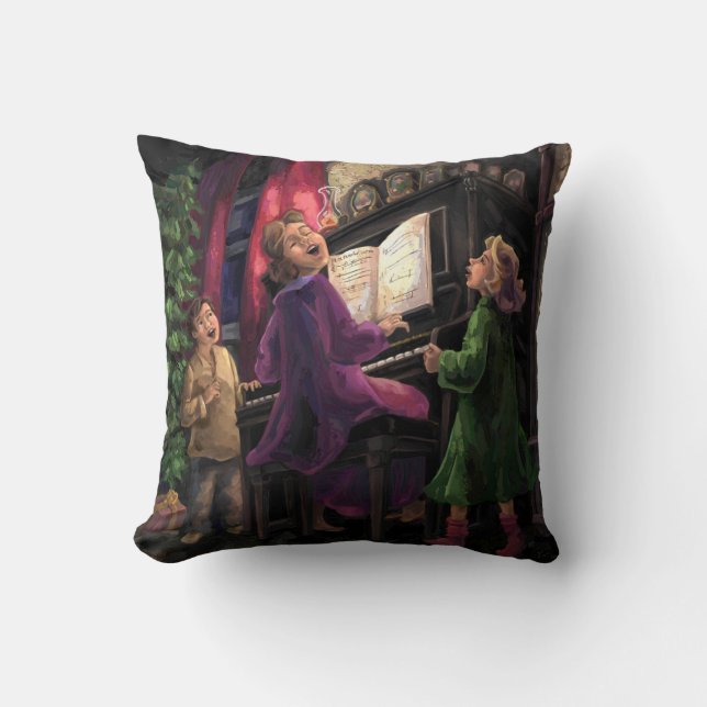 Coussin Chant de Noël le long (Recto)