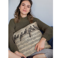 chant d'oiseaux assis sur une composition musicale