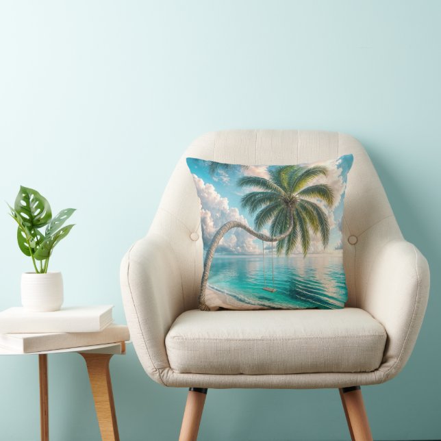 Coussin Chanteur Tropical Suspendu Du Palmier (Chaise)