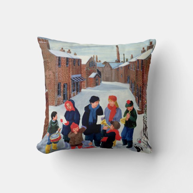 Coussin Chanteurs de Carol (Recto)