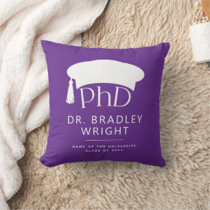 Coussin Chapeau doctoral personnalisé de doctorat pour la 