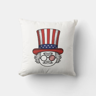 Coussin Chapeau haut de forme à l'envers patriotique dessi