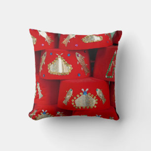 Coussin Chapeaux Fez Rouges Au Marché