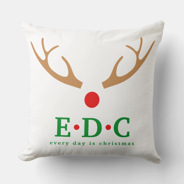 Coussin Chaque Jour est Noël  (Recto)