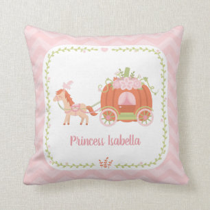 Coussin Char à citrouille Petite Princesse Décoration de c