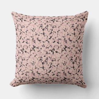 Coussin charcoal pink gray abstract
