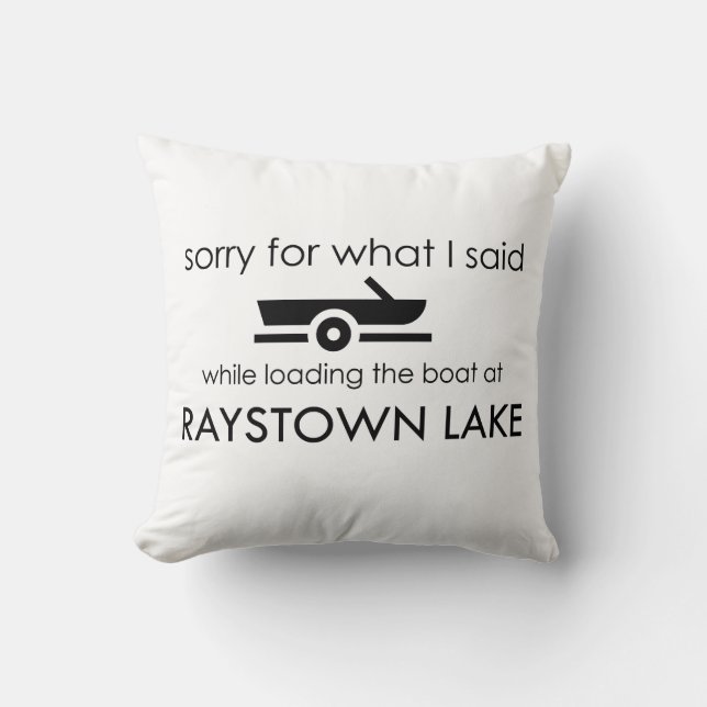 Coussin Chargez le bateau de #@*% (Recto)