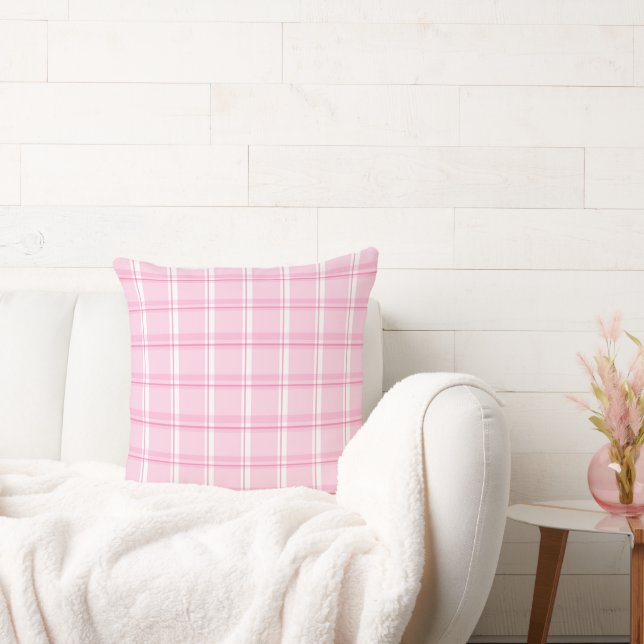 Coussin Charmant carreau rose (Canapé)
