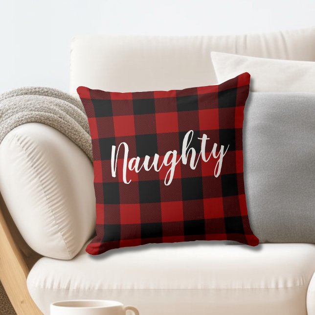Coussin Charmante ou belle charcuterie de buffle de Noël (Créateur téléchargé)