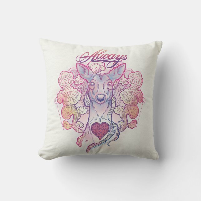 Coussin Charme | "toujours" daine Patronus de Harry Potter (Recto)