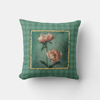 Coussin Charming Cottage Style Peony Imprimer