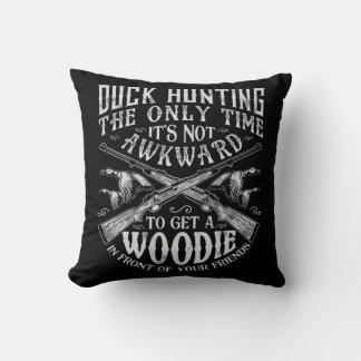 Coussin Chasse au canard Hommes Femmes Chasseur amusant Am