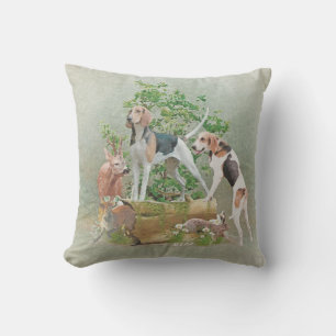 Coussin Chasse aux chiens