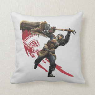 Coussin Chasseur masculin avec la grande armure 2 d'épée
