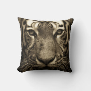 Coussin chat à motif tigre personnalisé Anniversaires