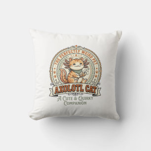 Coussin Chat Axolotl Axolotl Mignon Drôle Animal De Compag
