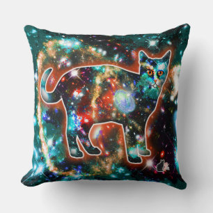 Coussin Chat Cosmique Gamma