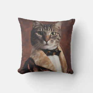 Coussin Chat dans la veste à fumer