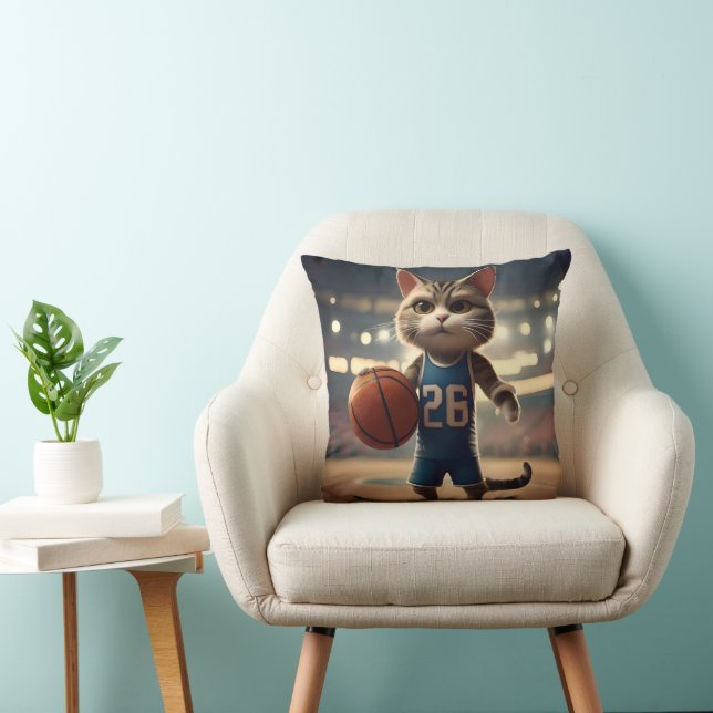 Coussin Chat de basket-ball, (Chaise)