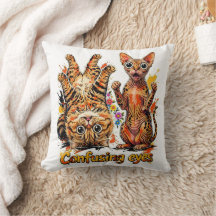 Chat Deux Divas, Un Regard 👀 Drôle Chat Amusant �