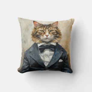 Coussin Chat en costume