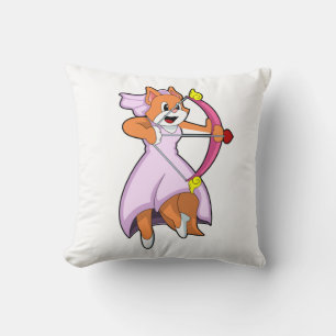 Coussin Chat en fiancée avec une robe de mariée.PNG