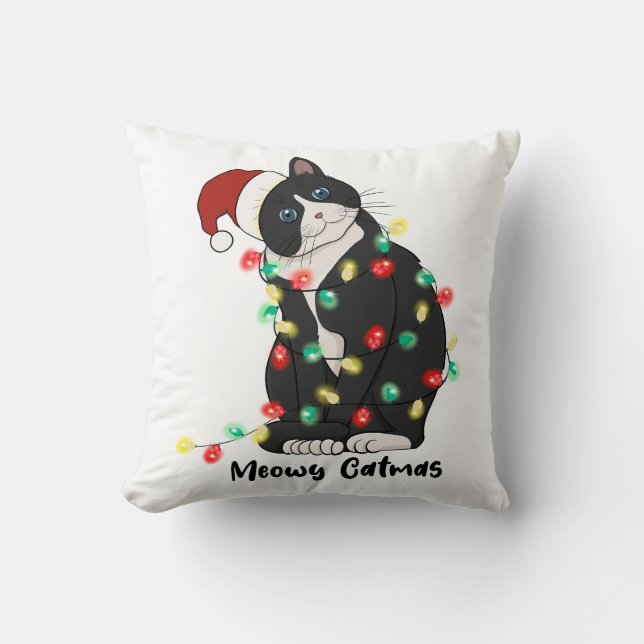 Coussin Chat Joyeux Catmas (Recto)