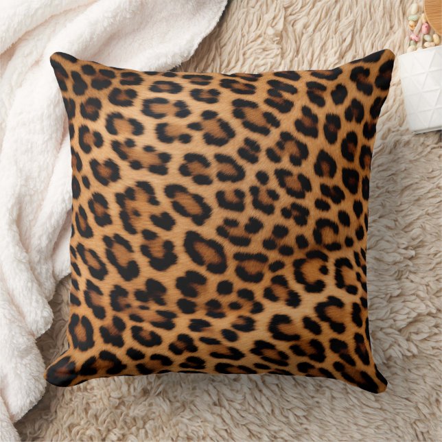 Coussin Chat léopard Brown doré (Couverture)