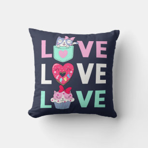 Coussin Chat Love