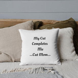 Coussin Chat Maman Mon Chat Me Complète Mignonne Funky Mod
